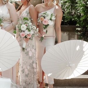 Jenny Yoo Jensen Luxe Satin Bridal Gown in Prosecco